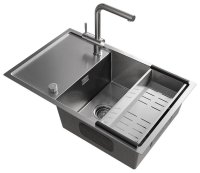 Смеситель для кухни Ulgran Us-022 US-022-001, брашированная сталь