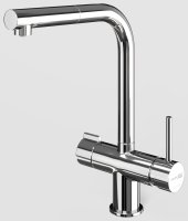 Смеситель для кухни WasserKRAFT A8917 с подключением фильтра и выдвижным изливом, хром