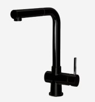 Смеситель для кухни Webert Lisbona LS940302560 с выдвижным изливом, черный