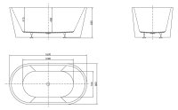 Акриловая ванна BelBagno BB202-1600-800 160x80, белая