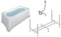 Акриловая ванна Timo Inka INKA1770-KT17-SPV1505-FP17S-TP70S 170x70, белая