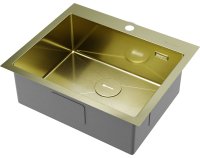 Кухонная мойка OMOIKIRI Akisame 59-LG 4973082 59x51 стальная, светлое золото