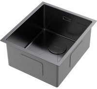 Кухонная мойка OMOIKIRI Taki 38-U/IF-GM 4973106 38x44 стальная, вороненая сталь