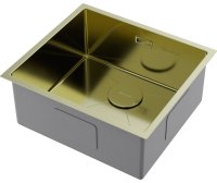 Кухонная мойка OMOIKIRI Taki 49-U/IF-LG 4973523 49x44 стальная, светлое золото