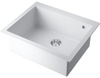 Кухонная мойка OMOIKIRI Bosen 61-WH 4991212 61x50 из искусственного гранита, белый