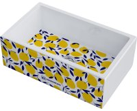 Кухонная мойка OMOIKIRI Mikura 76-Lemon 4993020 76x46 керамическая, белый