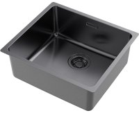 Кухонная мойка OMOIKIRI Tadzava 49-U/I-GM 4993076 49x44 стальная, вороненая сталь