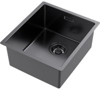 Кухонная мойка OMOIKIRI Tadzava 39-U/I-GM 4993079 39x44 стальная, вороненая сталь