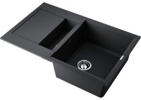 Кухонная мойка OMOIKIRI Sakaime 78-2-BL 4993114 78x50 из искусственного гранита, черный