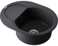 Кухонная мойка OMOIKIRI Sakaime 60E-BL 4993120 60x47 из искусственного гранита, черный