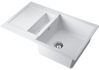 Кухонная мойка OMOIKIRI Sakaime 78-2-WH 4993128 78x50 из искусственного гранита, белый