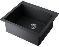 Кухонная мойка OMOIKIRI Bosen 57-BL 4993145 57x50 из искусственного гранита, черный