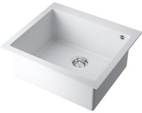 Кухонная мойка OMOIKIRI Bosen 57-WH 4993148 57x50 из искусственного гранита, белый