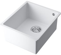 Кухонная мойка OMOIKIRI Bosen 38-U-WH 4993160 38x44 из искусственного гранита, белый