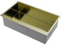 Кухонная мойка OMOIKIRI Taki 74-U/IF-LG SIDE 4993171 74x44 стальная, светлое золото