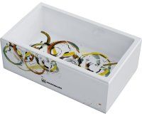 Кухонная мойка OMOIKIRI Mikura 76-Tokio 3 4993174 76x46 керамическая, белый