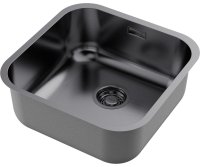 Кухонная мойка OMOIKIRI Omi 44-U/I-GM 4993191 44.5x41.5 стальная, вороненая сталь