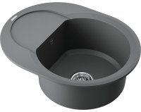 Кухонная мойка OMOIKIRI Sakaime 60E-PL 4993206 60x47 из искусственного гранита, платина
