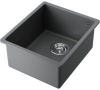 Кухонная мойка OMOIKIRI Bosen 38-U-PL 4993230 38x44 из искусственного гранита, платина