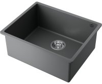 Кухонная мойка OMOIKIRI Bosen 54-U-PL 4993233 54x44 из искусственного гранита, платина