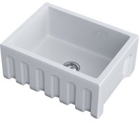 Кухонная мойка OMOIKIRI Mikura 61-WH Glossy 4993257 61x46 керамическая, белый глянцевый