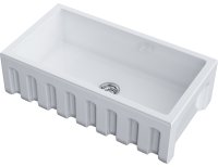 Кухонная мойка OMOIKIRI Mikura 83-WH Glossy 4993259 84x46 керамическая, белый глянцевый