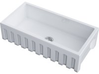 Кухонная мойка OMOIKIRI Mikura 91-WH Glossy 4993260 91x46 керамическая, белый глянцевый