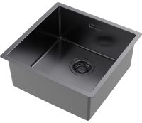 Кухонная мойка OMOIKIRI Tadzava 44-U/I Ultra GM 4993265 44x44 стальная, вороненая сталь