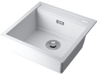 Кухонная мойка OMOIKIRI Kitagawa 51-WH 4993309 51x51 из искусственного камня, белый