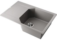 Кухонная мойка OMOIKIRI Yonaka 78-LB-GR 4993339 78x51 из искусственного гранита, leningrad grey