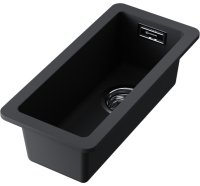 Кухонная мойка OMOIKIRI Kata 20-U-BL 4993375 20x42 из искусственного гранита, черный