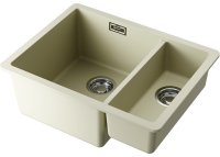 Кухонная мойка OMOIKIRI Kata 55-2-U-BE 4993387 55x42 из искусственного гранита, ваниль