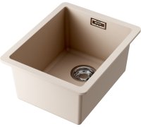 Кухонная мойка OMOIKIRI Kata 34-U-SA 4993420 34x42 из искусственного гранита, бежевый