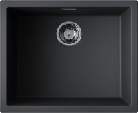 Кухонная мойка OMOIKIRI Yamakawa 55T-U/I-BL 4993428 55.6x45.6 из искусственного гранита, черный