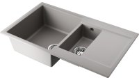 Кухонная мойка OMOIKIRI Daisen 86-2-GR 4993475 86x51 из искусственного гранита, leningrad grey