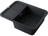 Кухонная мойка OMOIKIRI Tasogare 65-BL 4993490 65x51 из искусственного гранита, черный