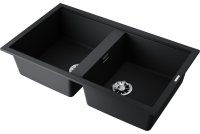 Кухонная мойка OMOIKIRI Kitagawa 86-2-GB 4993492 86x51 из искусственного камня, графит