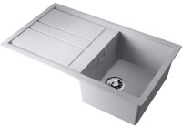 Кухонная мойка OMOIKIRI Kitagawa 86-WH 4993493 86x51 из искусственного камня, белый