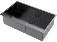 Кухонная мойка OMOIKIRI Taki 74-U/IF-GM 4993498 74x44 стальная, вороненая сталь