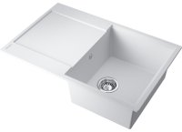 Кухонная мойка OMOIKIRI Daisen 78T-WH 4993522 78x51 из искусственного гранита, белый