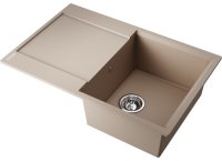 Кухонная мойка OMOIKIRI Daisen 78T-SA 4993528 78x51 из искусственного гранита, бежевый