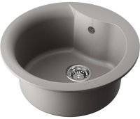 Кухонная мойка OMOIKIRI Yasugata 48R-GR 4993547 48.5x48.5 из искусственного гранита, leningrad grey