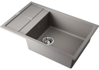 Кухонная мойка OMOIKIRI Sumi 78-LB-GR 4993563 78x50 из искусственного гранита, leningrad grey