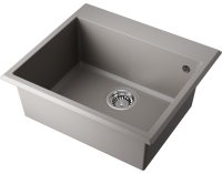 Кухонная мойка OMOIKIRI Tedori-57-GR 4993566 57x51 из искусственного гранита, leningrad grey