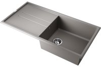 Кухонная мойка OMOIKIRI Tedori-100-GR 4993567 100x51 из искусственного гранита, leningrad grey