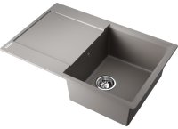 Кухонная мойка OMOIKIRI Daisen 78T-GR 4993584 78x51 из искусственного гранита, leningrad grey