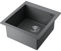 Кухонная мойка OMOIKIRI Bosen 47-PL 4993591 47x50 из искусственного гранита, платина