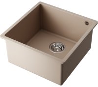 Кухонная мойка OMOIKIRI Bosen 44-U-SA 4993597 44x44 из искусственного гранита, бежевый