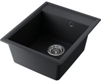 Кухонная мойка OMOIKIRI Daisen 42-BL 4993606 42x51 из искусственного гранита, черный