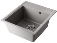 Кухонная мойка OMOIKIRI Daisen 46-GR 4993612 46x51 из искусственного гранита, leningrad grey